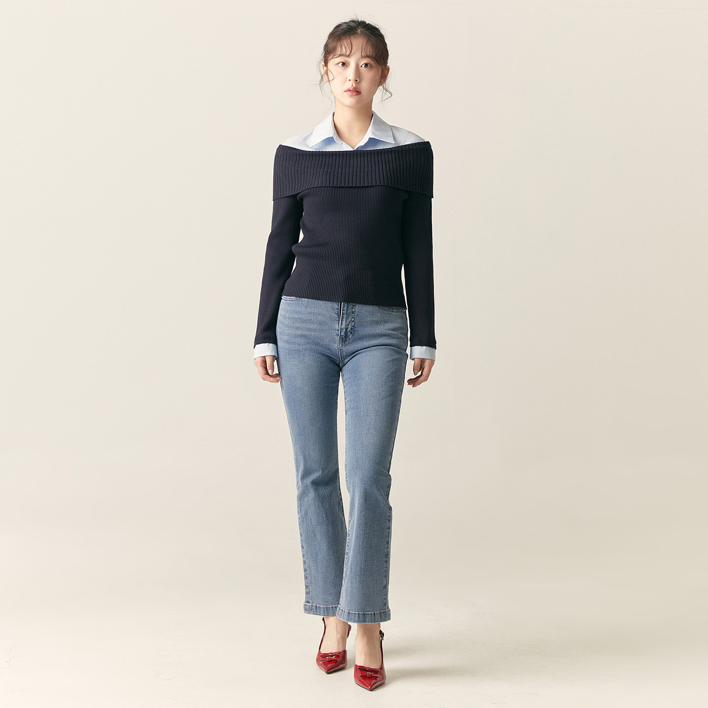 [Fit me] 로엠 부츠컷 데님 RMTJF24G02