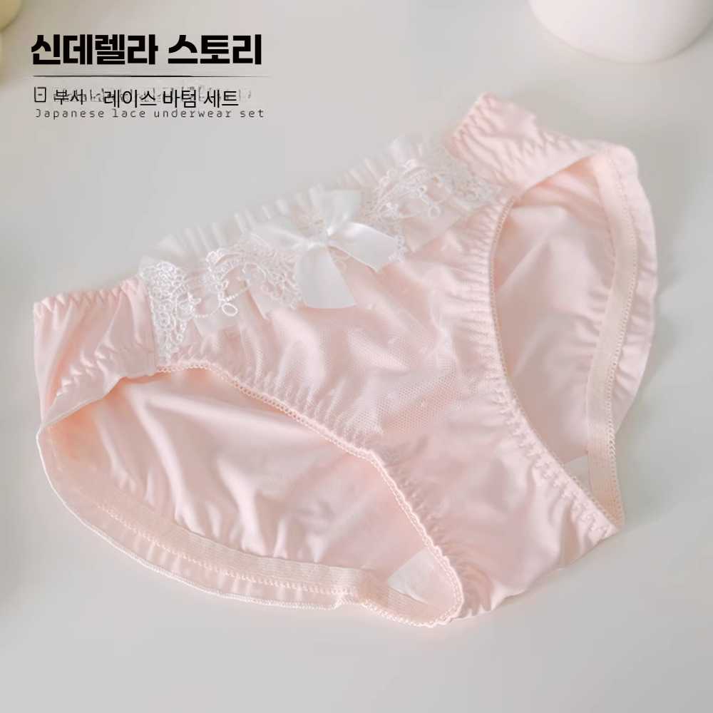 일본속옷 팬티 귀여운 웨이스트 소녀 섹시한 레이스 - 상세 이미지 4