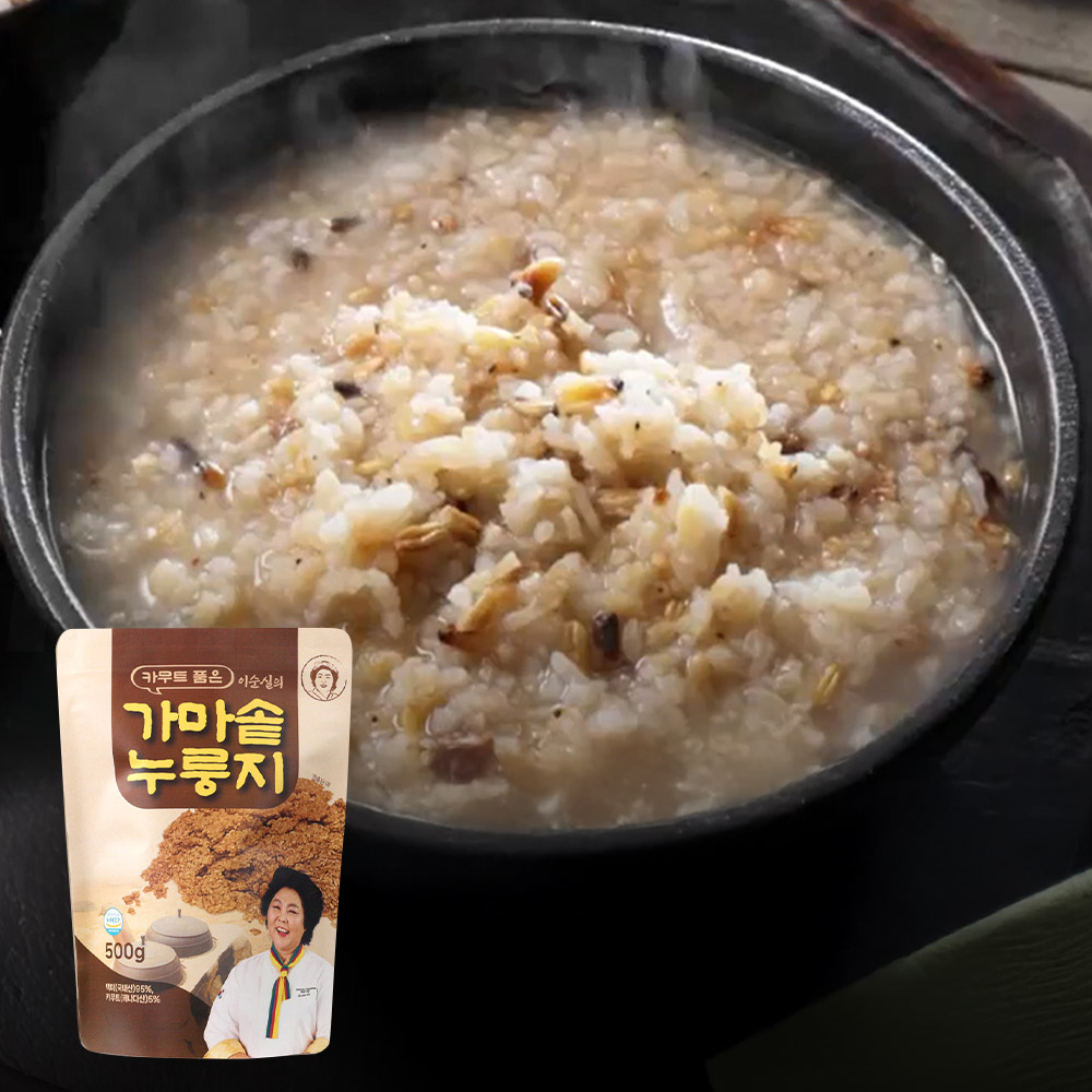 이순실 카무트 가마솥 누룽지 3봉 50회분 국내산 백미 숭늉 간식 칩 고소한 누릉지 - 상세 이미지 4