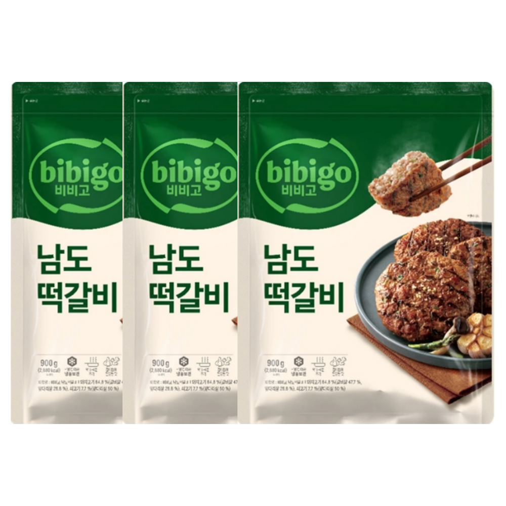 비비고 남도떡갈비 900g x 3 : 이지프로핏