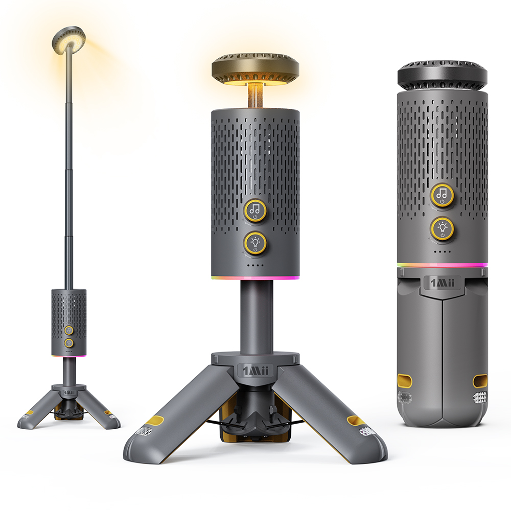 원미 1Mii LED 스트레치 캠핑 랜턴 블루투스 스피커 12500mAh R7