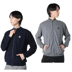 풋조이 FOOTJOY 헤링본 방풍 집업 스웨터 골프웨어 FJ-F24-M12 2컬러 - 상품 이미지