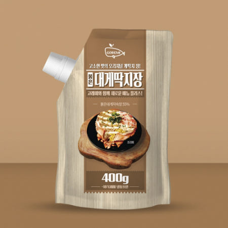 붉은 대게 딱지장 400g 고래미 가니미소 게딱지장 HACCP 홍게장+드라이구성