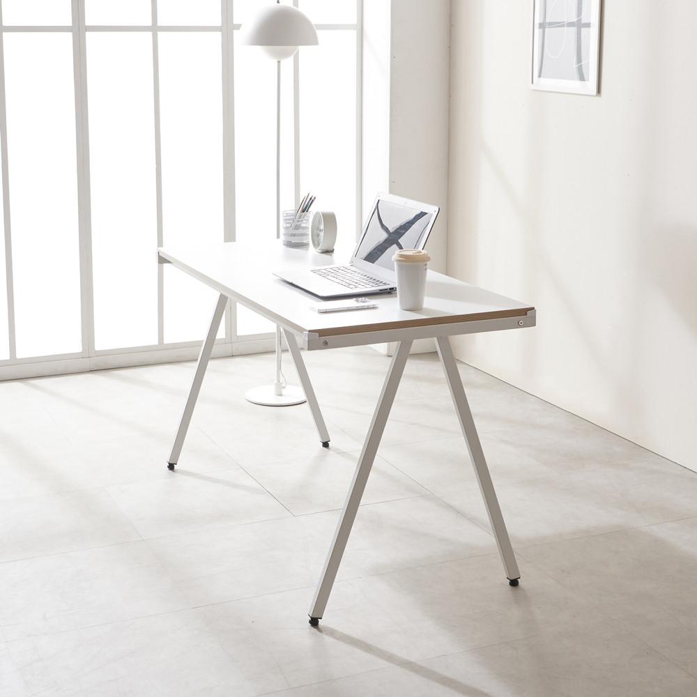 데이멜로 중학생책상 고등학생 책상겸테이블 대학생 철제책상 1200x600x720mm, 화이트 - 상세 이미지 5