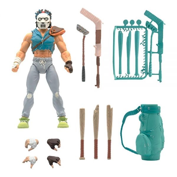 Super7 Ultimates 십대 돌연변이 닌자 거북이 케이시 존스 - 17.8cm(7인치) TMNT 액션 피규어, 액세서리 포함, 클래식 만화 수집품 및... 