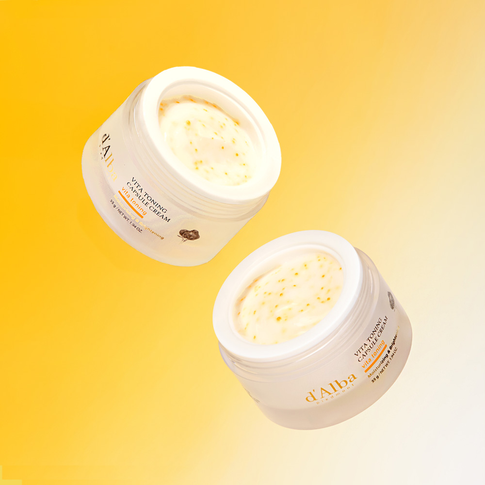 [2개] 달바 비타 토닝 캡슐 크림 단지형 55gX2개 #무막비타캡슐