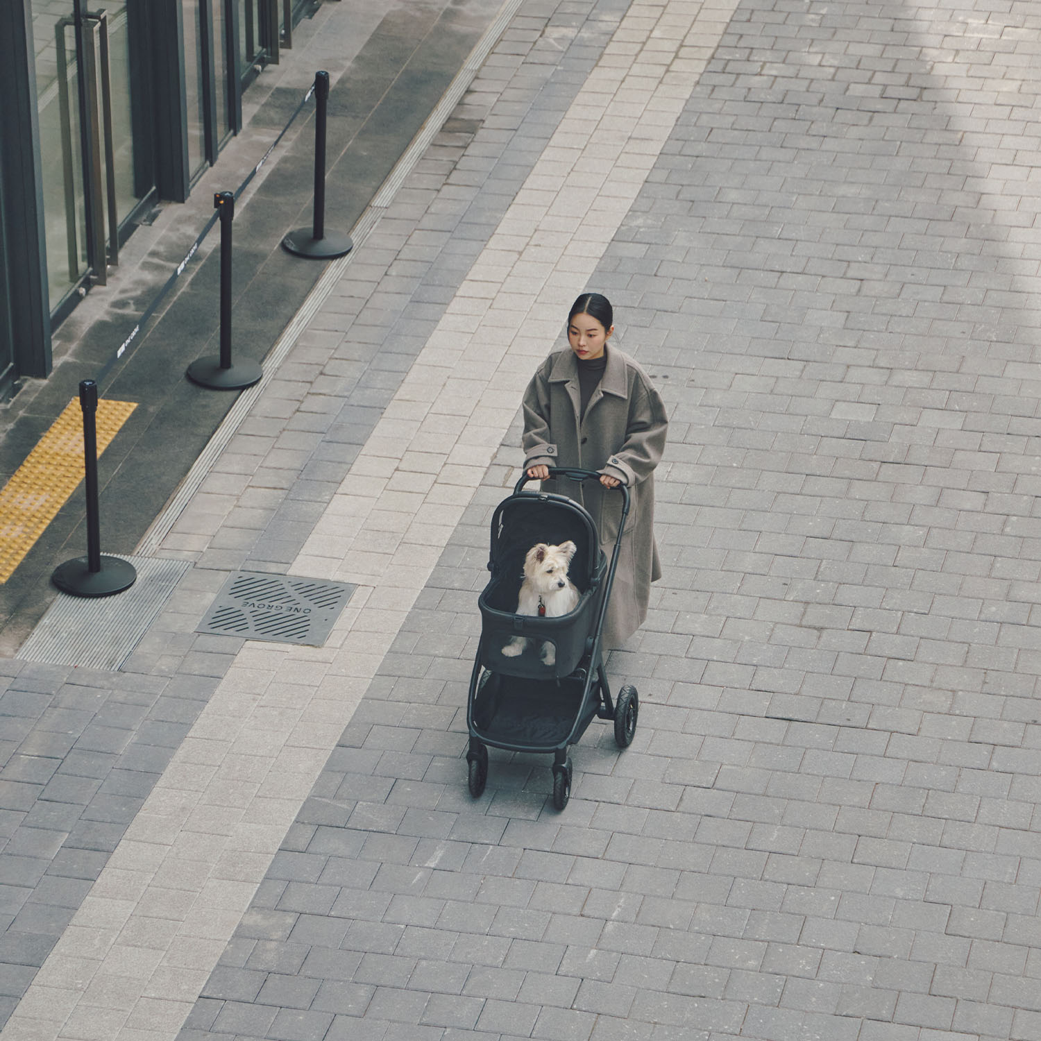 멀리 에어바퀴 강아지유모차 애견유모차 분리형 개모차 MWX 미드나잇블랙