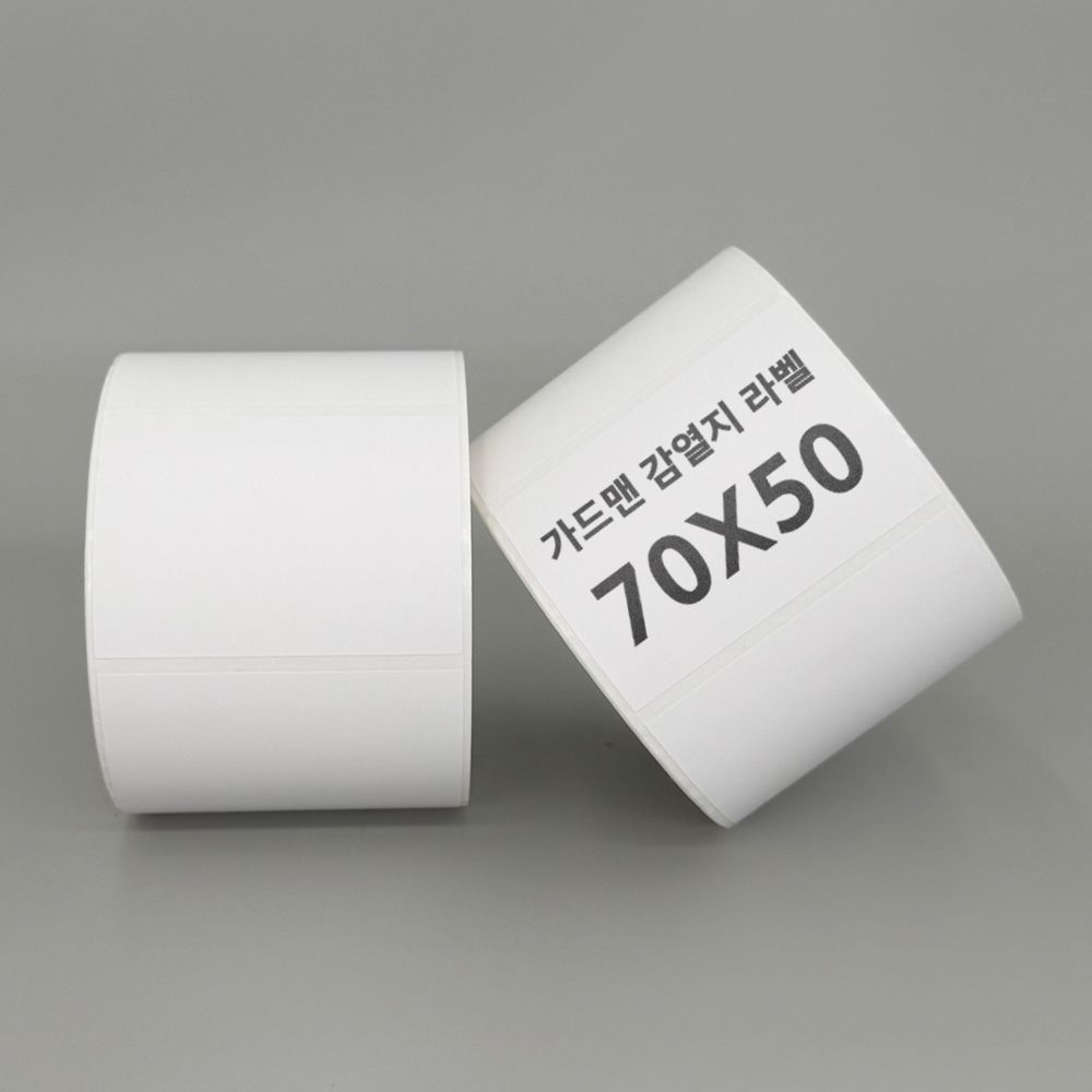 스티커 라벨지 감열지 감열라벨 바코드라벨 롤라벨 70mm X 50mm 1000장 - 메인 이미지