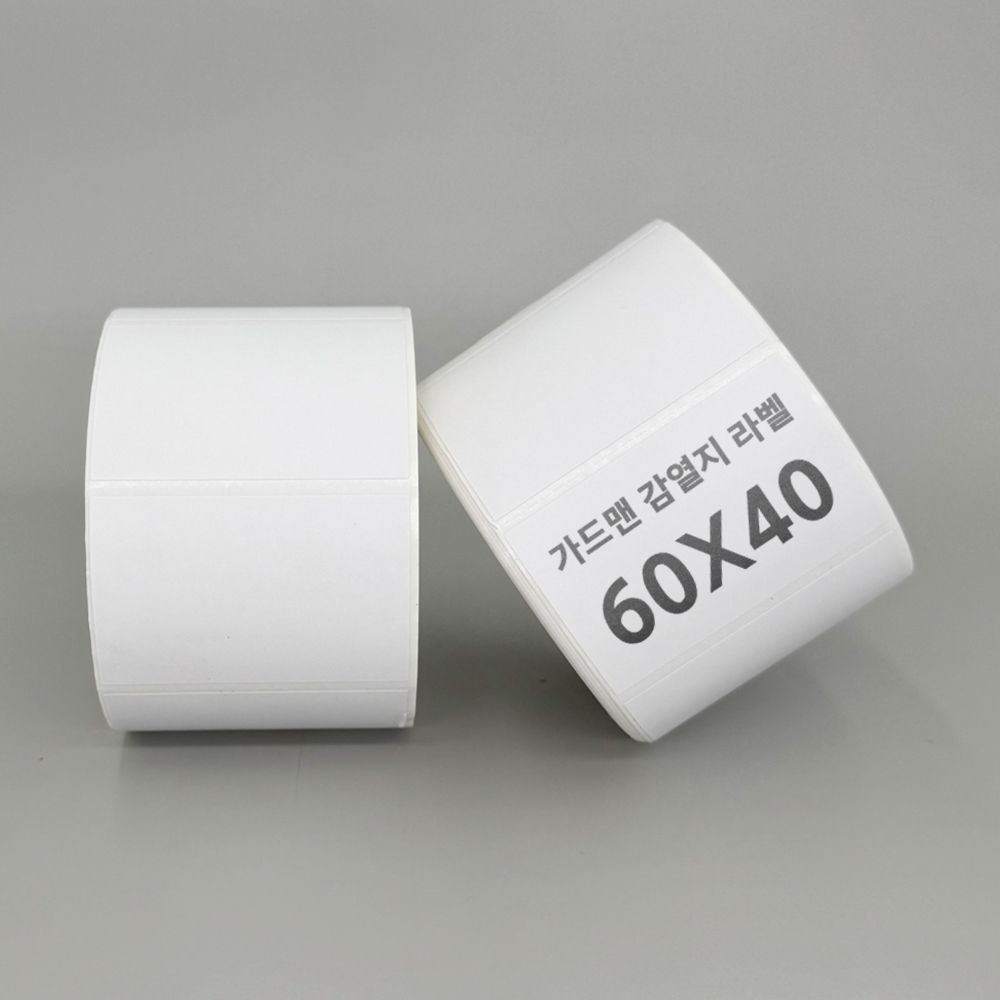 스티커 라벨지 감열지 감열라벨 바코드라벨 롤라벨 60mm X 40mm 1000장 - 메인 이미지