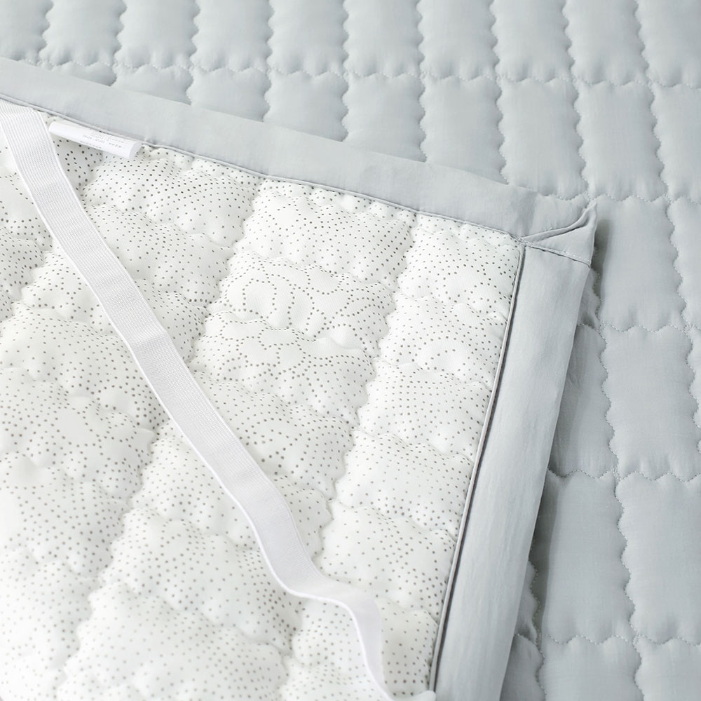 호텔 두꺼운 모달 침대패드 사계절 고정밴드 순면 피그먼트 누빔 매트리스 이불패드 클로이 Q