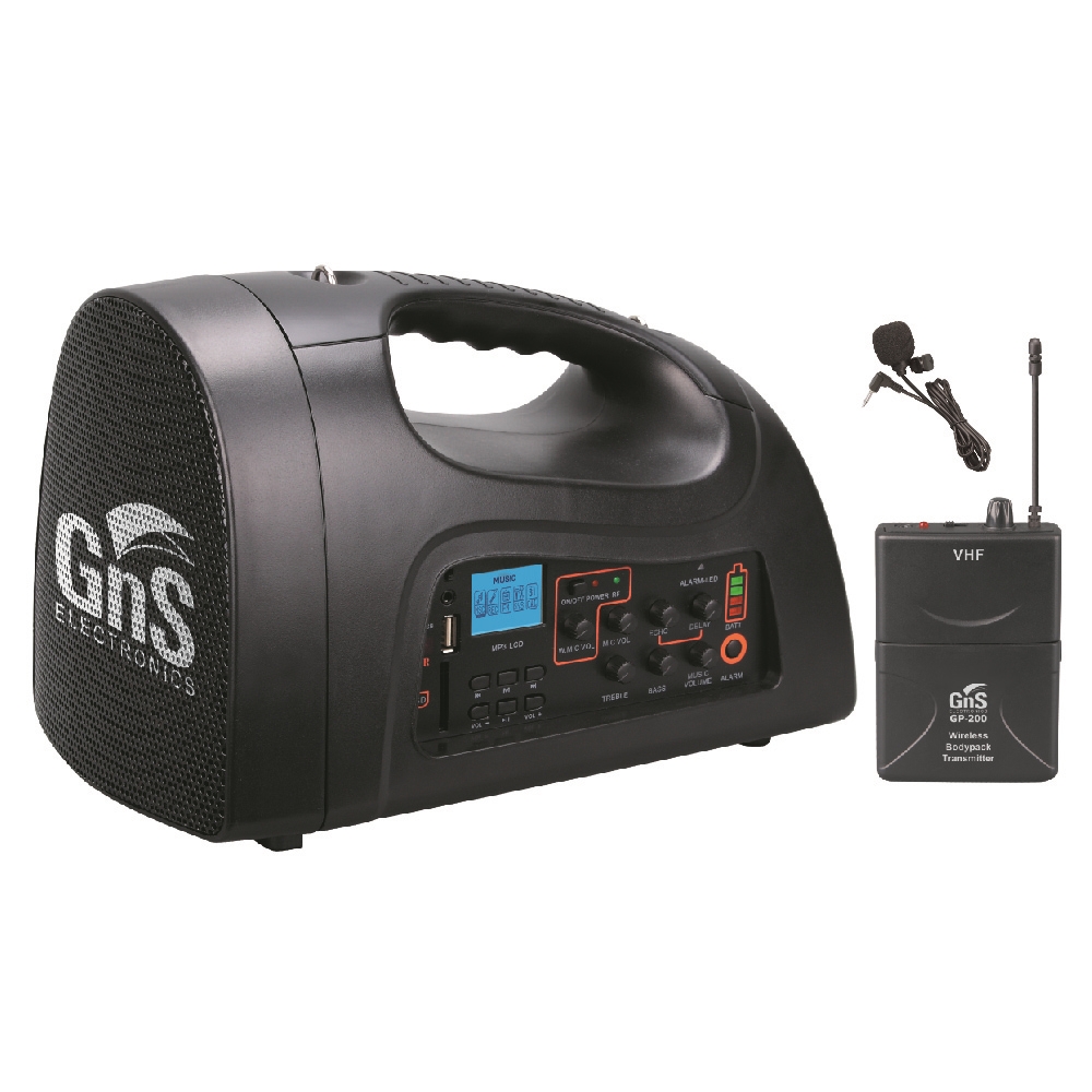 GNS GA-60P 휴대용스피커 60W 헤드셋마이크 행사용 강의용 딜레이 에코 GA60H - 상품 이미지