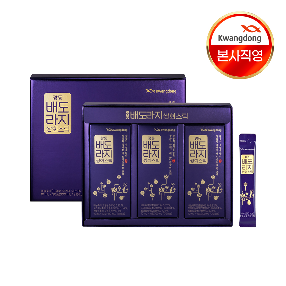 광동 배도라지 쌍화스틱 도라지배즙 배도라지스틱 30포, 1개