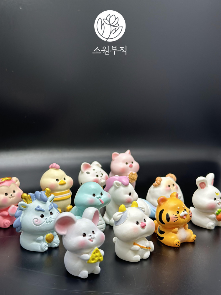 소원부적 12지신 십이지신 띠별 피규어 인형 삼재 부적 - 메인 이미지