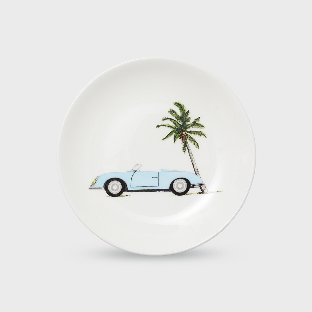 [한국도자기X티보에렘] 오브제 29. 5인치 접시 12.6CM 1P (Blue summer car) - 상품 이미지