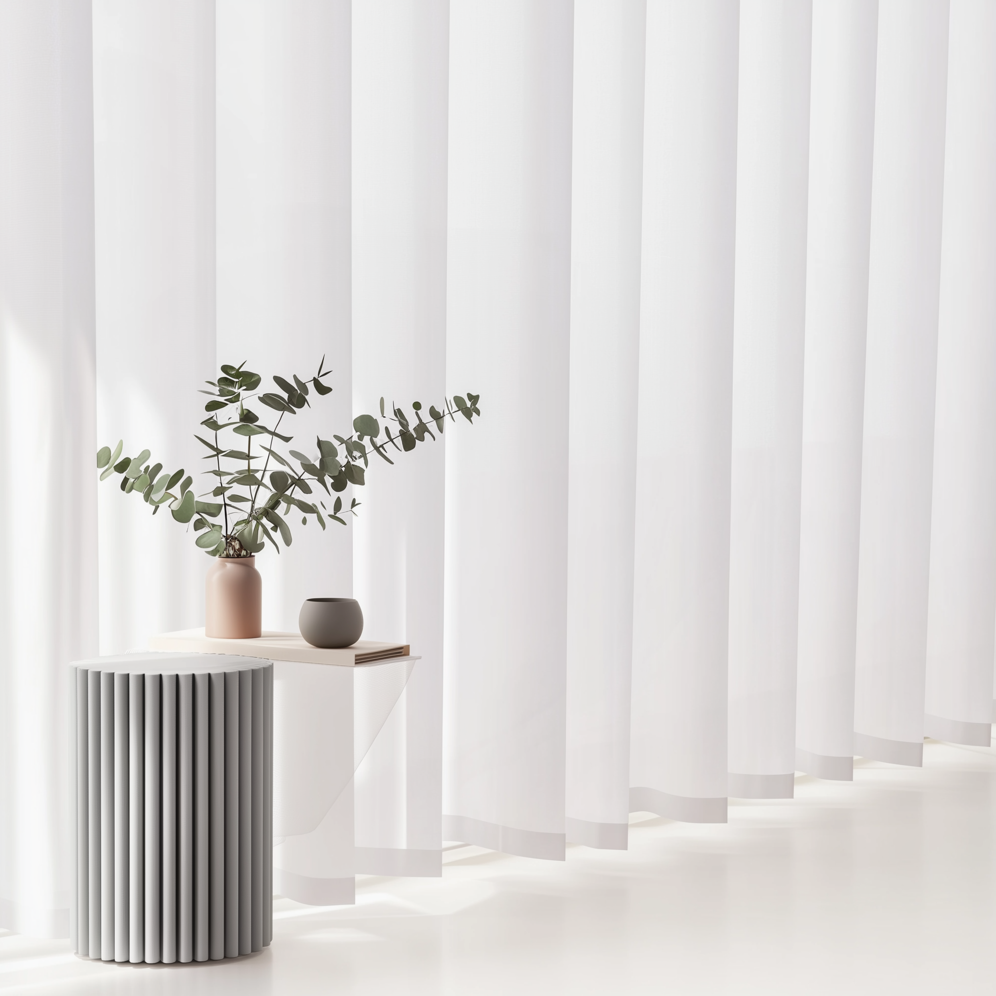 커버 쉬폰 커튼 도톰한 이음선 없는 차르르 커튼