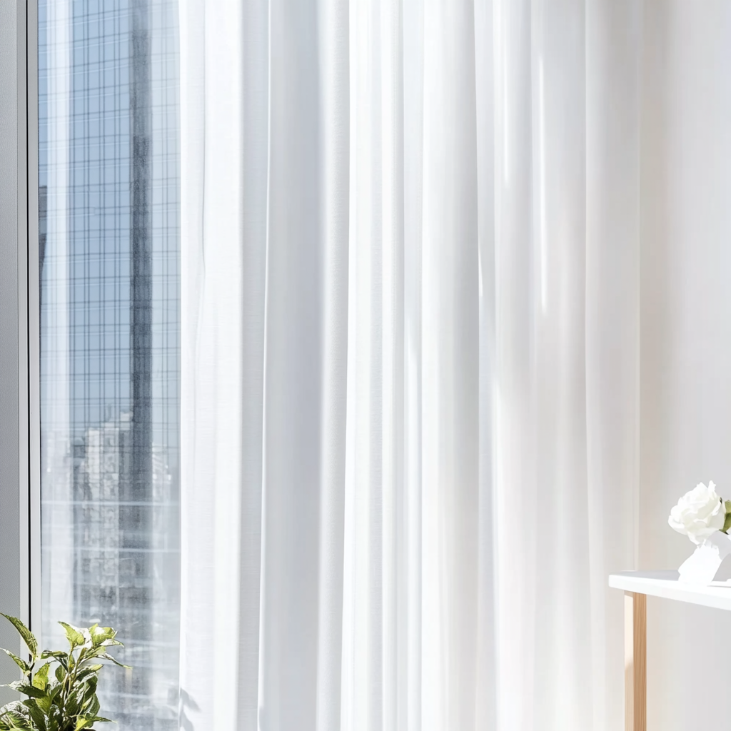 커버 쉬폰 커튼 도톰한 이음선 없는 차르르 커튼
