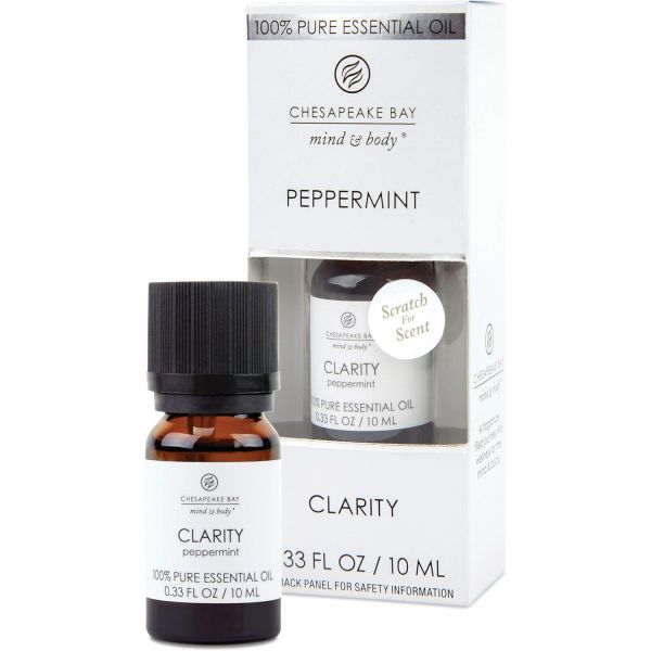 Chesapeake Bay Candle 아로마 오일 클리어리티 페퍼민트 CBC-OIL CLARITY 기분 전환 및 정화 효과 : 콰트로아