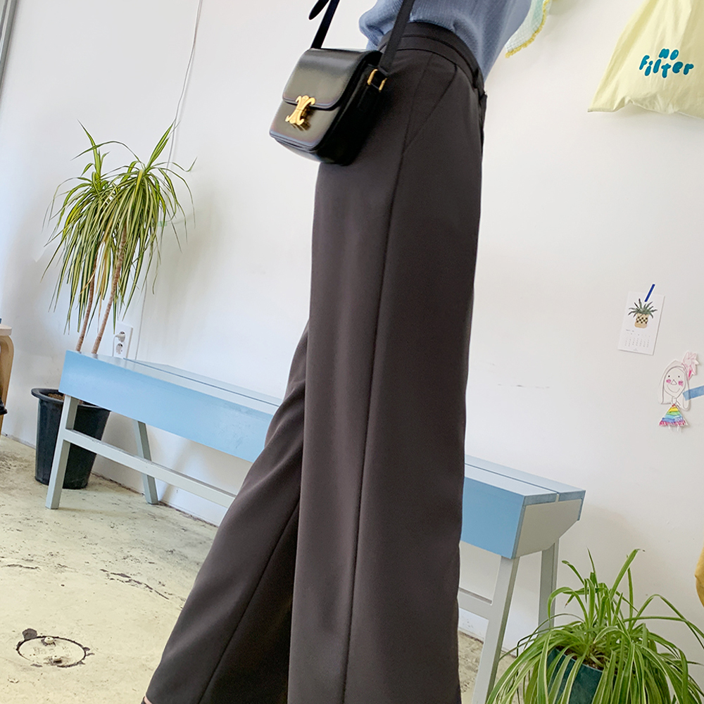 비타네 핀턱 벨트 슬랙스 - 상세 이미지 4