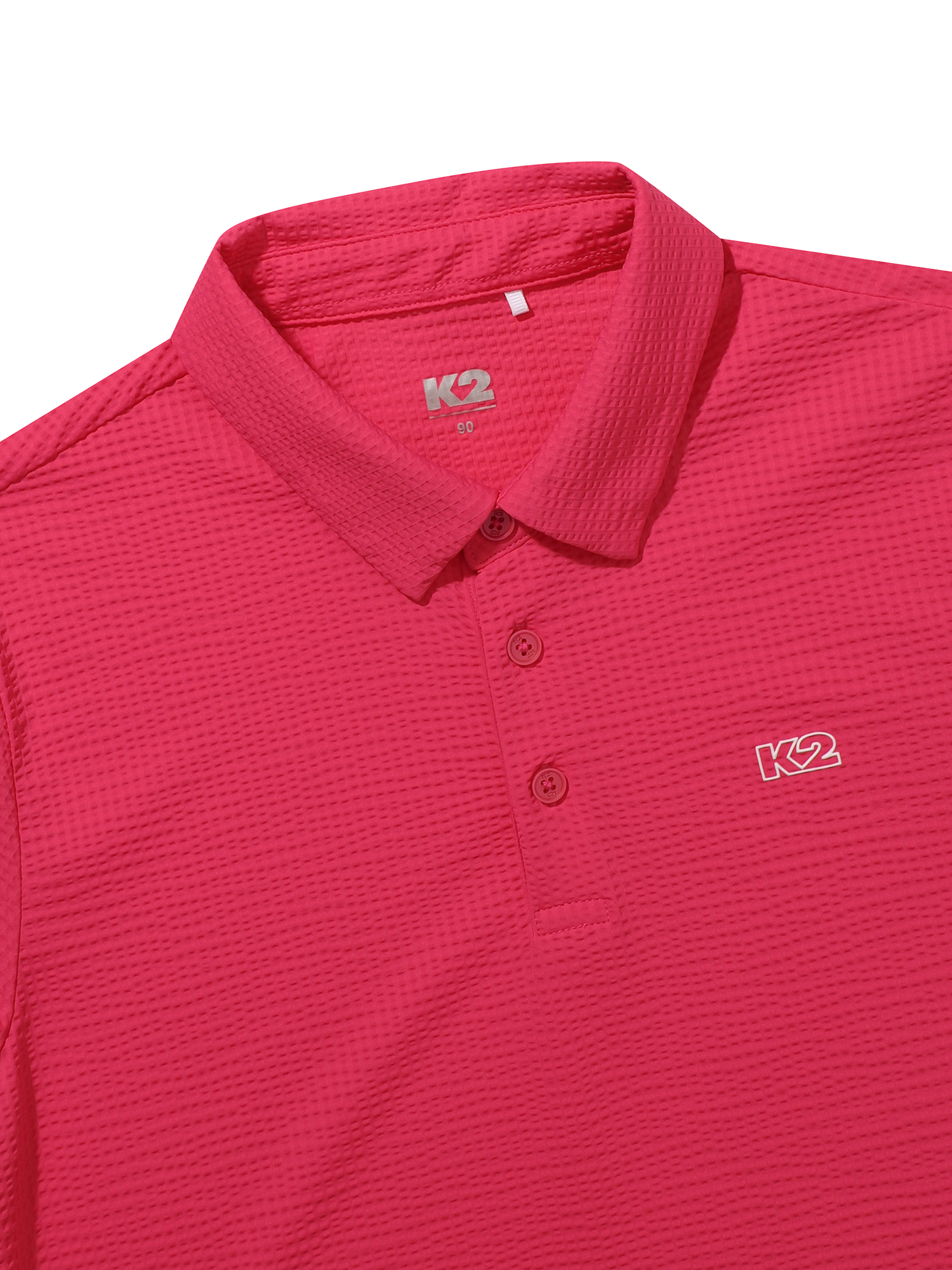 [본사직영] K2 여성 시원서커 ICE WAFFLE 폴로 W ICE MAGENTA KWM252526K - 상세 이미지 3