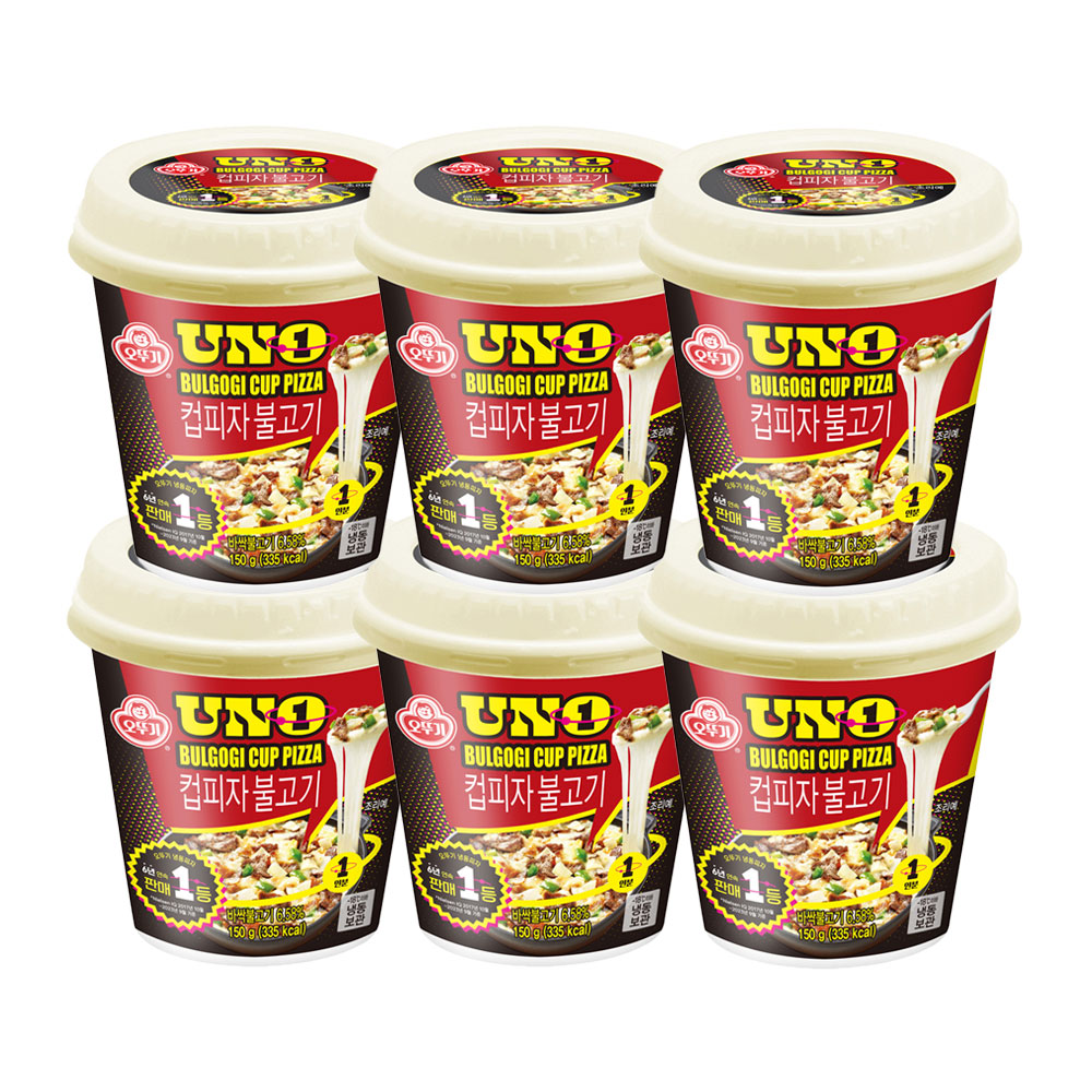 오뚜기 떠먹는 컵피자 불고기 150g 6개 - 상품 이미지