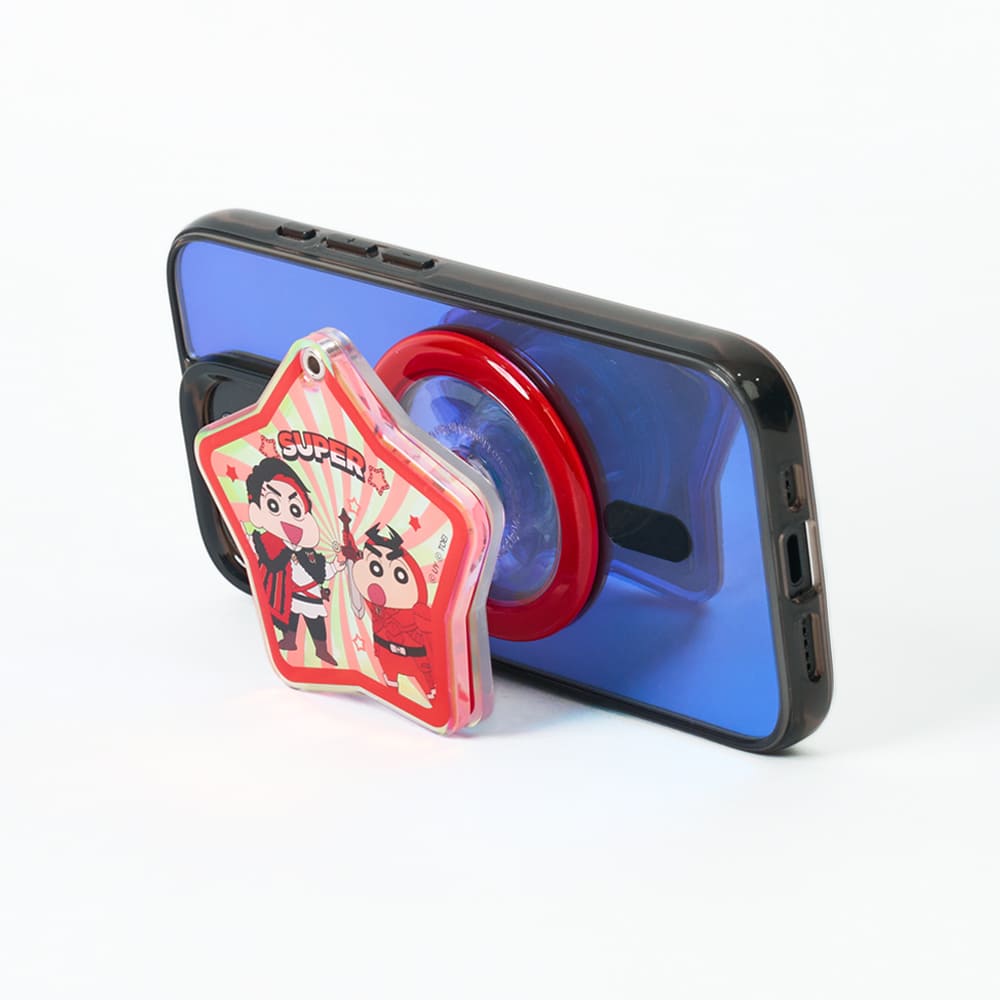 짱구X파워 히든 레드 미러 모션 맥세이프 그립톡 스마트톡 - 상세 이미지 5