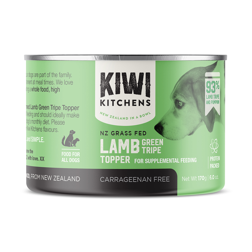 키위키친 뉴질랜드산 강아지 독 캔 양고기 그린트라이프, 170g, 1개
