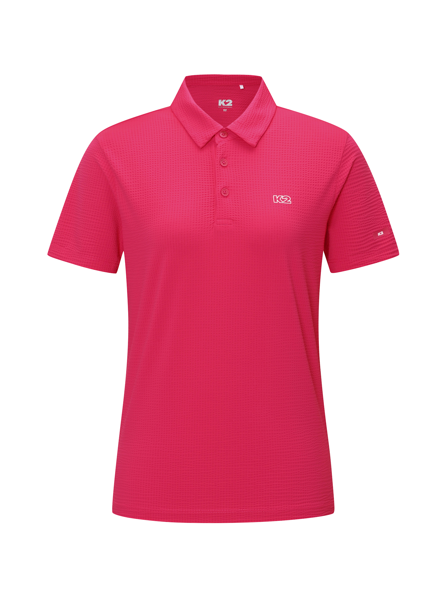 [본사직영] K2 여성 시원서커 ICE WAFFLE 폴로 W ICE MAGENTA KWM252526K - 상품 이미지