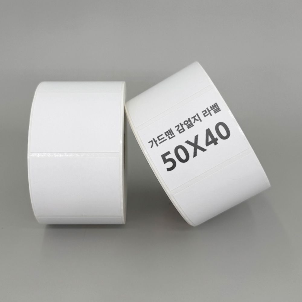스티커 라벨지 감열지 감열라벨 바코드라벨 롤라벨 50mm X 40mm 1000장 - 메인 이미지