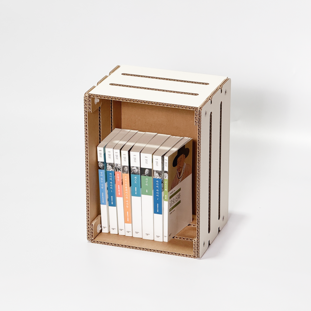 사과상자 공간박스 큐브 수납 보관함 와인 생필품 팬트리 정리함 380x290x230, 1단, 크라프트(1개입)