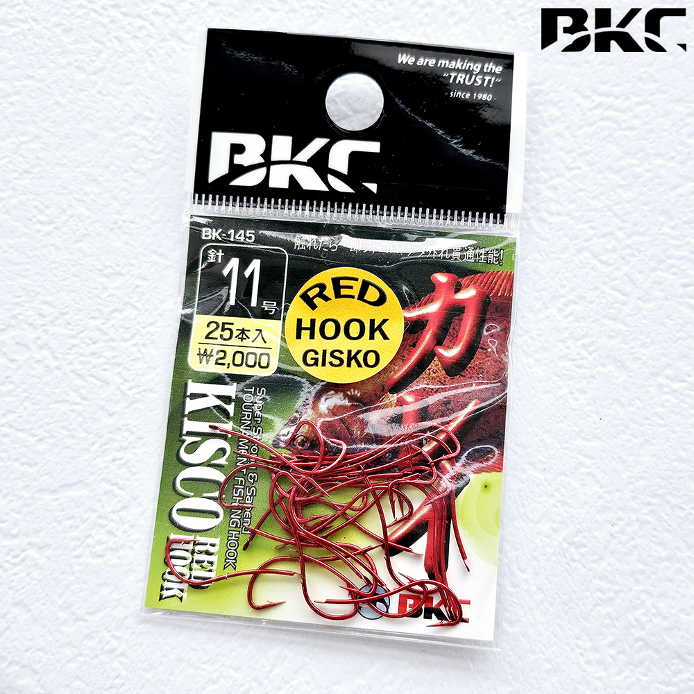 백경 도다리바늘 BK-145 11호, 레드 - 상품 이미지