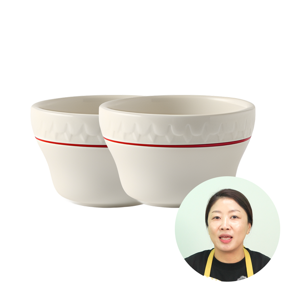 시라쿠스 쉐난고 카디날 카디널 밥그릇 밥공기 2개, 10cm - 메인 이미지