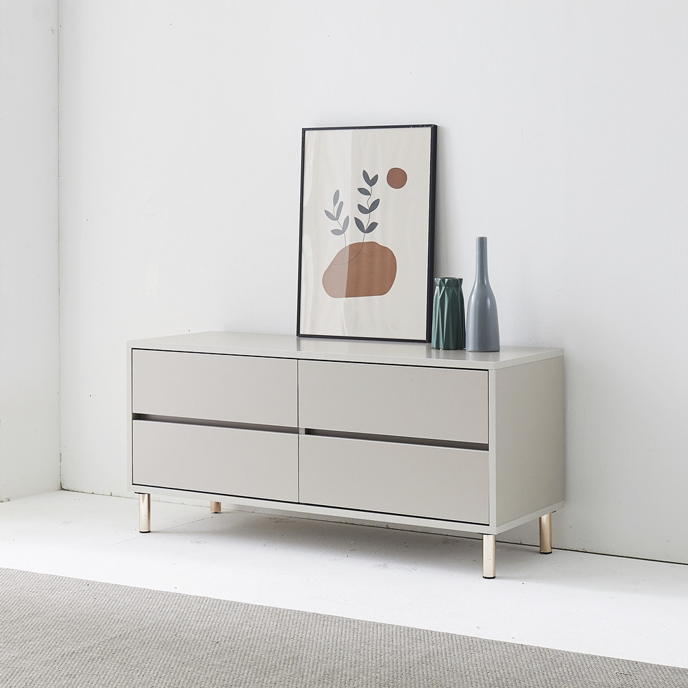 프린 낮은 tv다이 서랍장 안방 폭좁은 티비장 모던티비다이 장식장 1200x400x540mm, 화이트