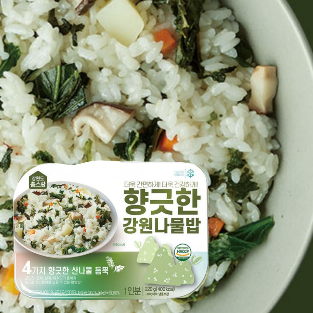 강원나물밥 밀키트 영양만점 향긋한 곤드레 나물비빔밥 간편식사 냉동밥 - 상품 이미지