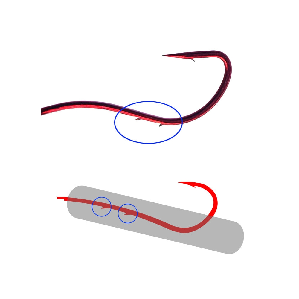 백경 도다리바늘 BK-145 11호, 레드 - 상세 이미지 4