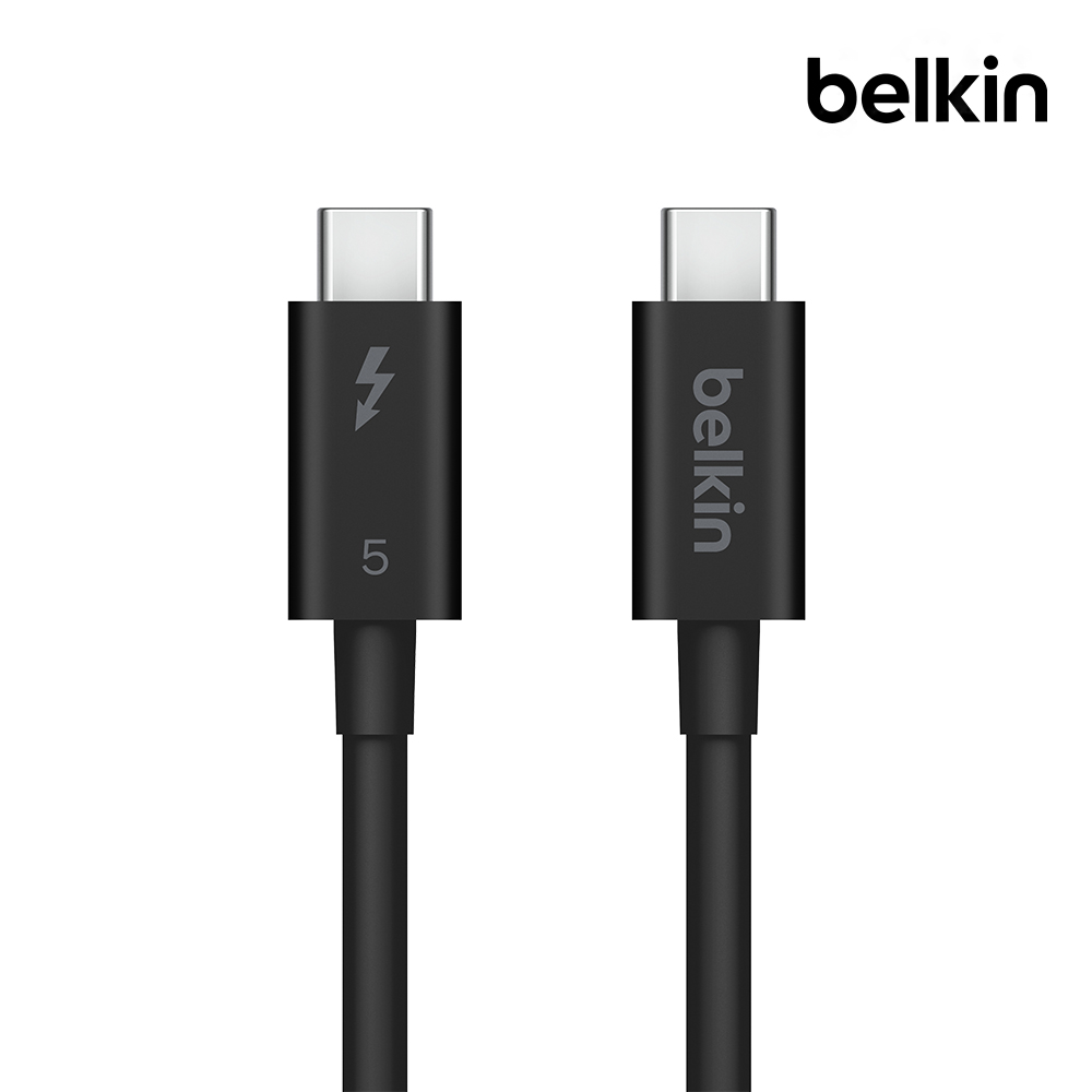 벨킨 썬더볼트 5 케이블 240W 120Gbps 초고속 데이터 전송 4K 트리플 모니터 지원 INZ005qc1M 제품 이미지