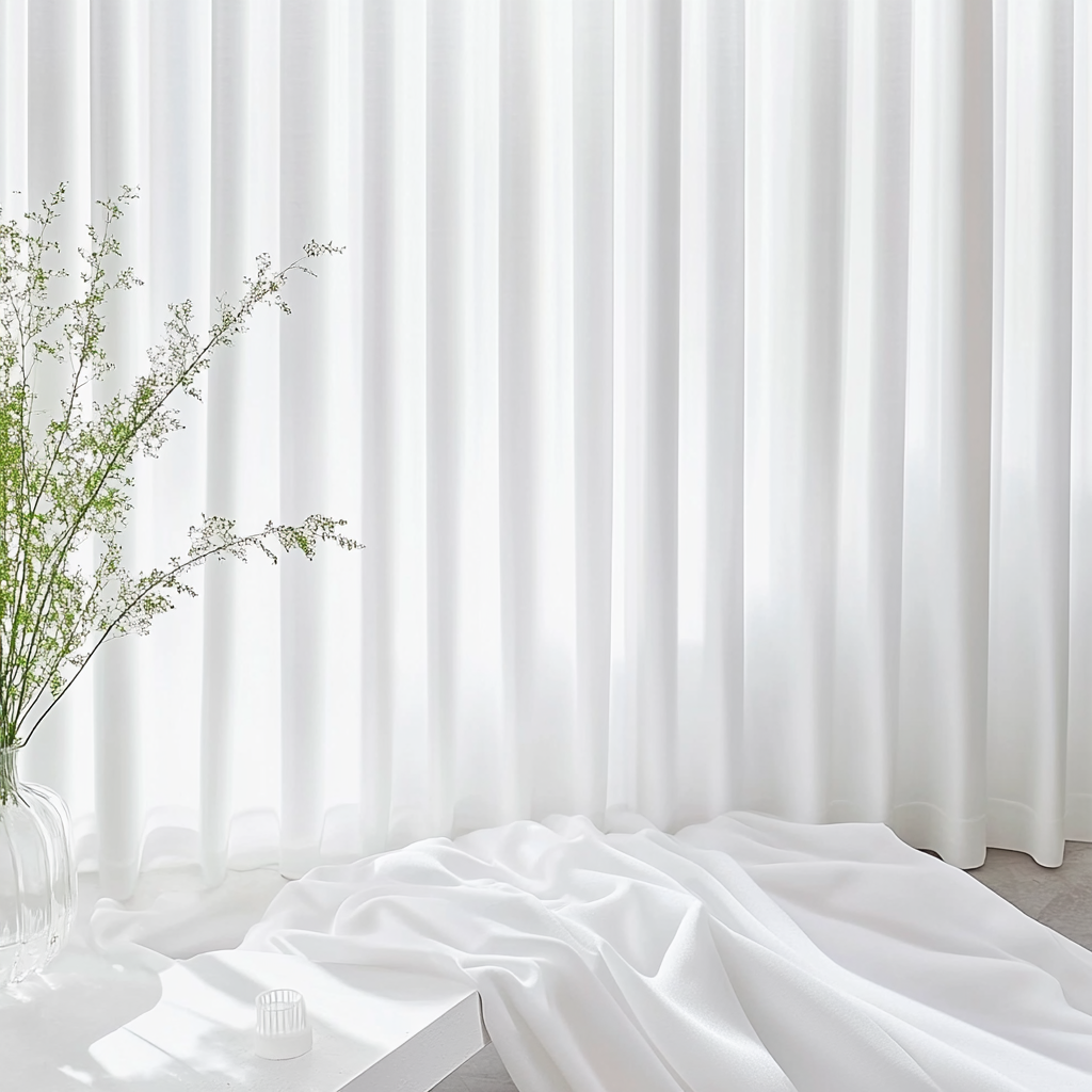 커버 쉬폰 커튼 도톰한 이음선 없는 차르르 커튼