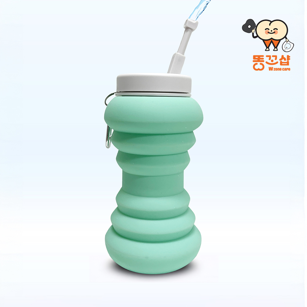 똥꼬샵 휴대용 비데 수동 접이식 노즐 조절 무전원 캠핑용 여행용 대용량 600ml - 상세 이미지 4