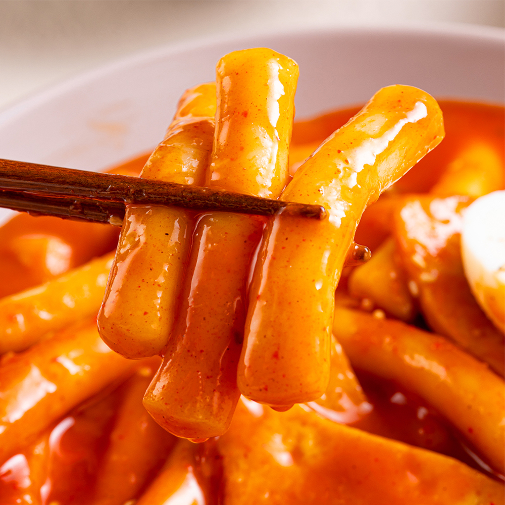 쫄깃쫄깃 밀떡 떡볶이 2팩+2팩 보통맛 매운맛