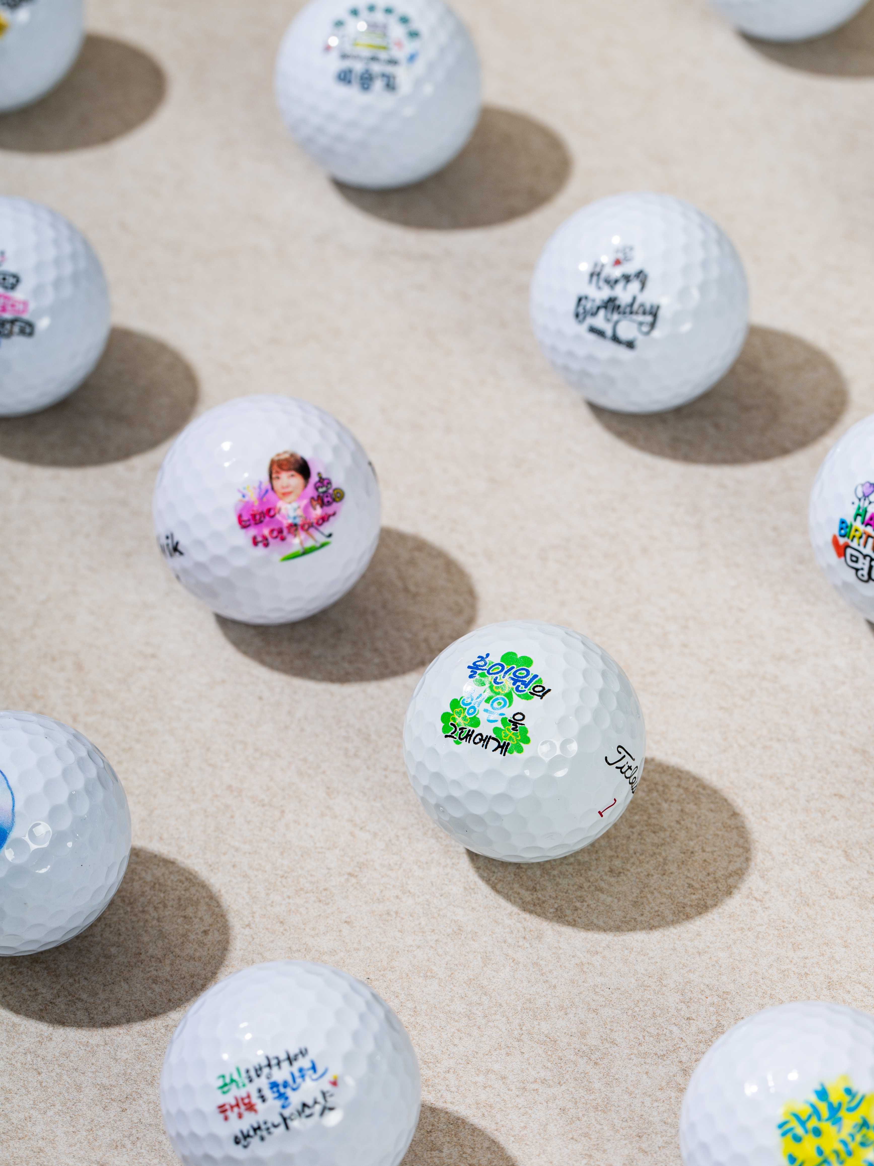 타이틀리스트 prov1 6구 커스텀 선물 세트 골프공 인쇄 홀인원 생일 퇴직 기념볼 각인