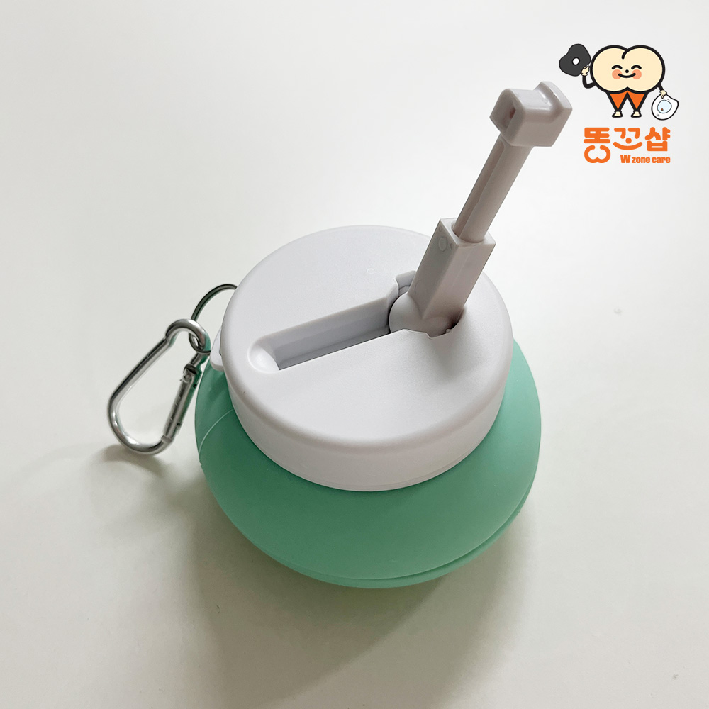 똥꼬샵 휴대용 비데 수동 접이식 노즐 조절 무전원 캠핑용 여행용 대용량 600ml 이미지 6