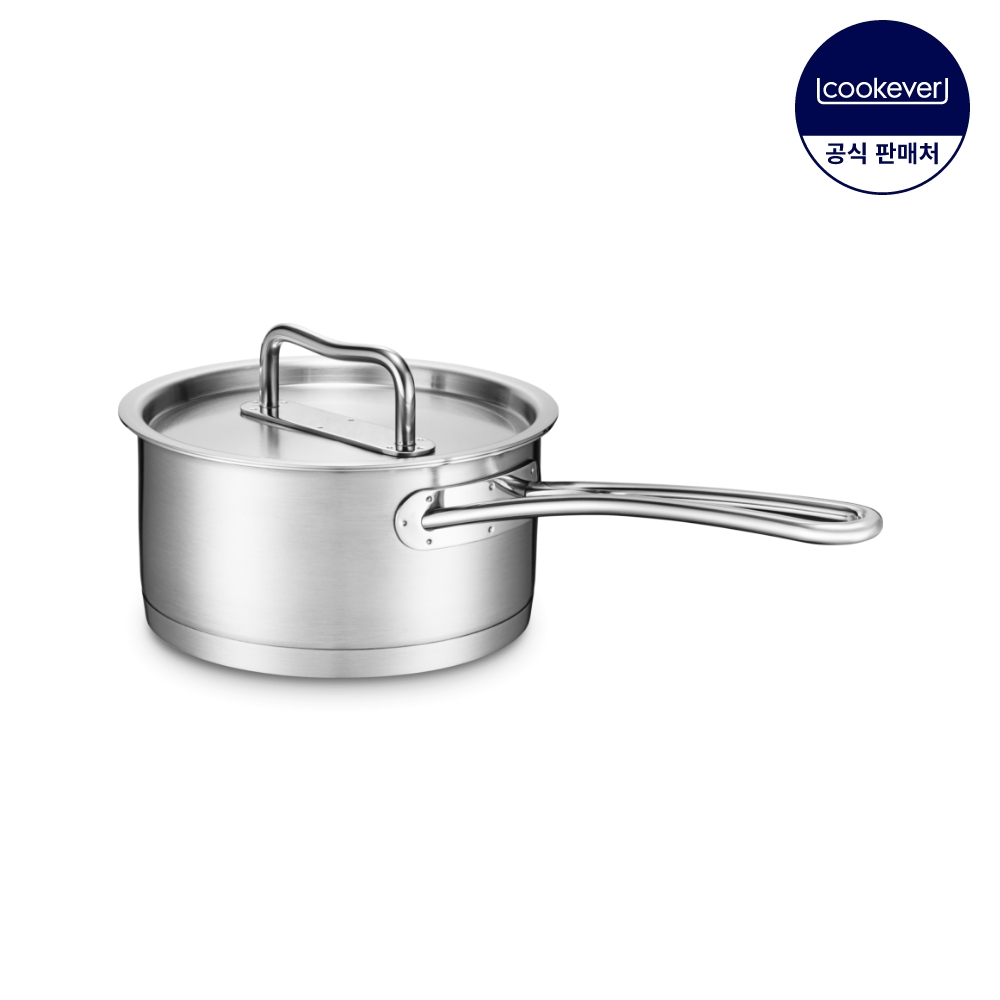 쿠치나레 러브 인덕션 스텐 편수 냄비 16cm - 메인 이미지