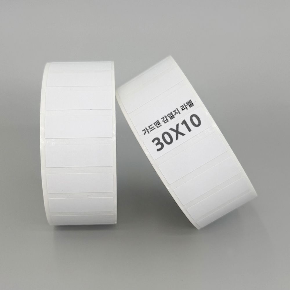 스티커 라벨지 감열지 감열라벨 바코드라벨 롤라벨 30mm X 10mm 3000장 - 메인 이미지