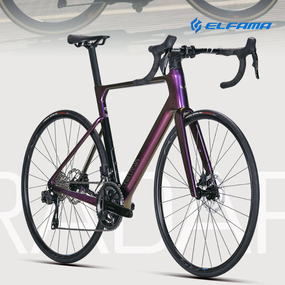 엘파마 판타시아 레이다6 시마노 105 Di2 24단 프리즘바이올렛 카본 로드자전거