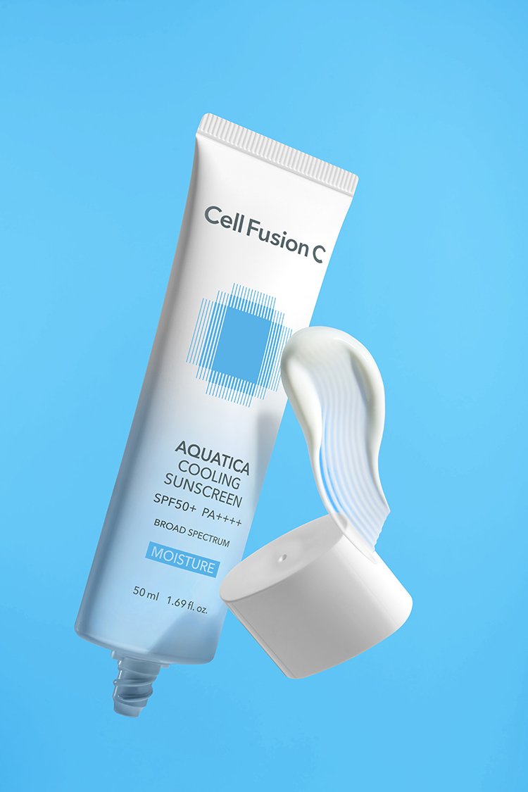 [NEW] 셀퓨전씨 아쿠아티카 쿨링 썬스크린 50ml+50ml SPF50+ PA++++ / 데일리 저자극 수분 선크림