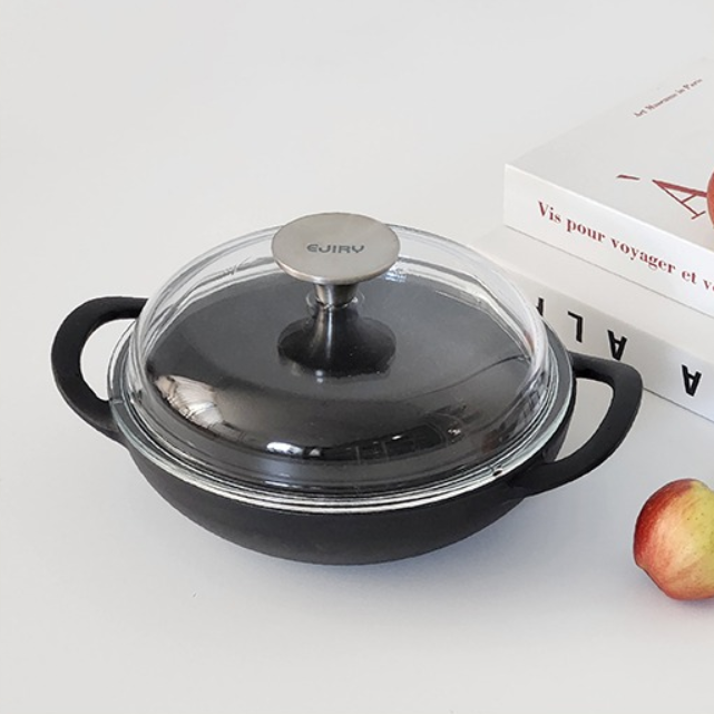 에지리 무쇠주물냄비 주물냄비 솥밥 베이비웍 18cm