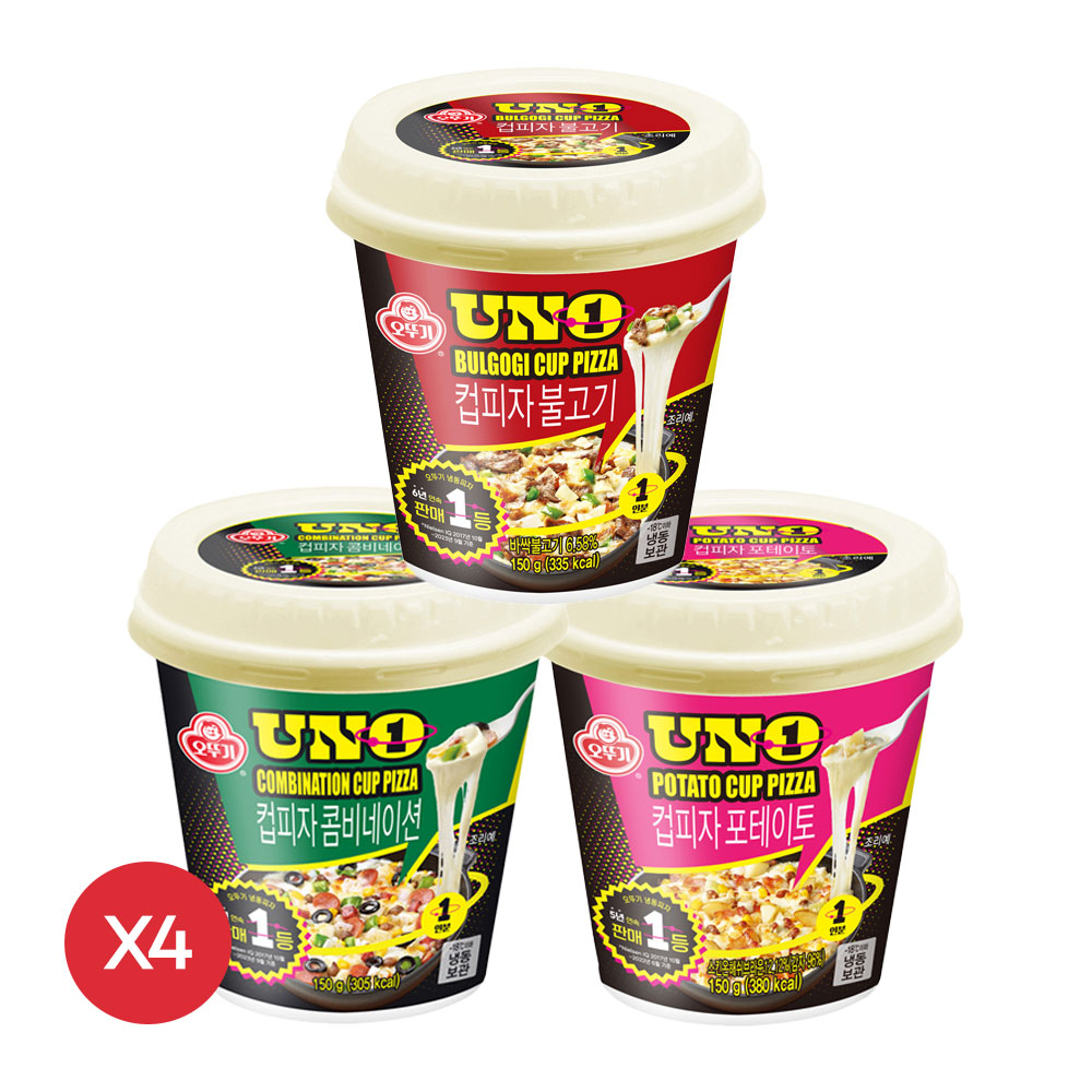 오뚜기 떠먹는 컵피자 불고기+콤비네이션+포테이토 각 4개 총 12개 외 3종 - 상품 이미지