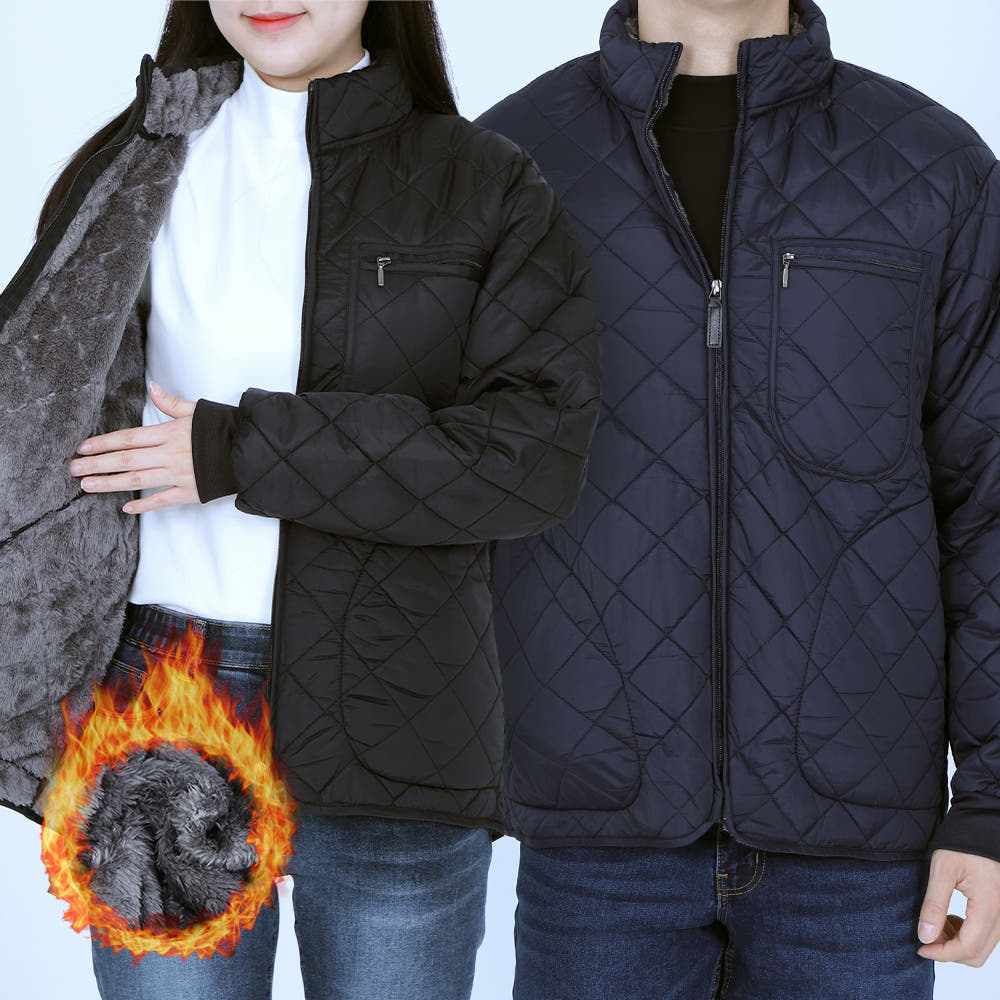 꽃중년- 군대 깔깔이 패딩 방한 내피 겨울 작업잠바 외투 보아털 빅사이즈