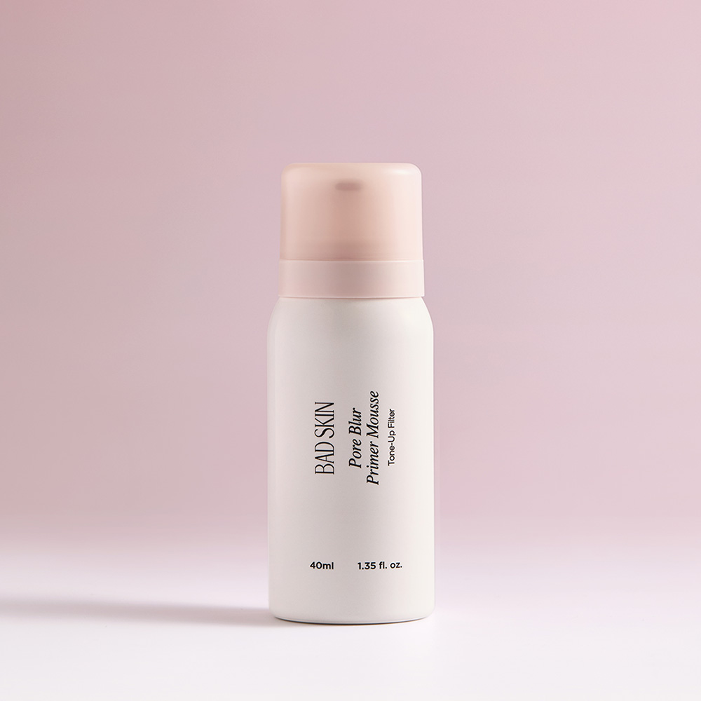배드스킨 포어 블러 프라이머 무스 40ml (퍼프 3개 패키지 내 포함 Gift)