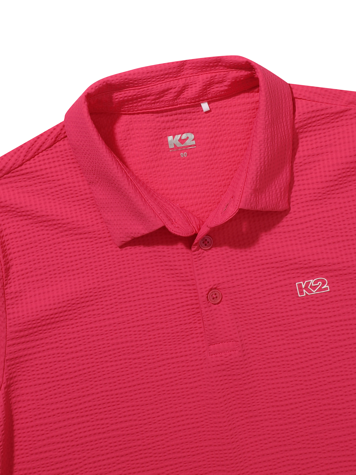 [본사직영] K2 여성 시원서커 ICE WAFFLE 폴로 W ICE MAGENTA KWM252526K - 상세 이미지 4