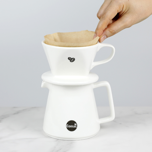 코맥 화이트에디션 자기커피드리퍼 핸드드립세트 400ml - 상세 이미지 2